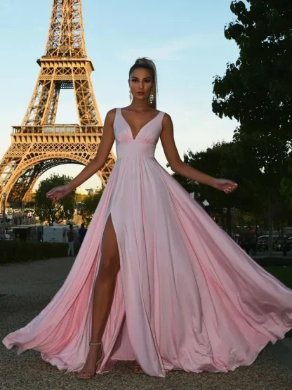 Pink Flowy Dress